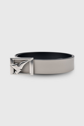 Golf Leather Belt | Grey & Black